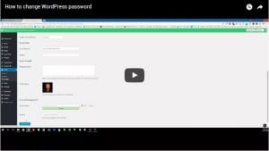 how to change wordpress password